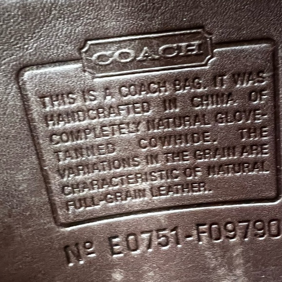 Vtg Coach Brown Leather women's Bag - Picture 1 of 4